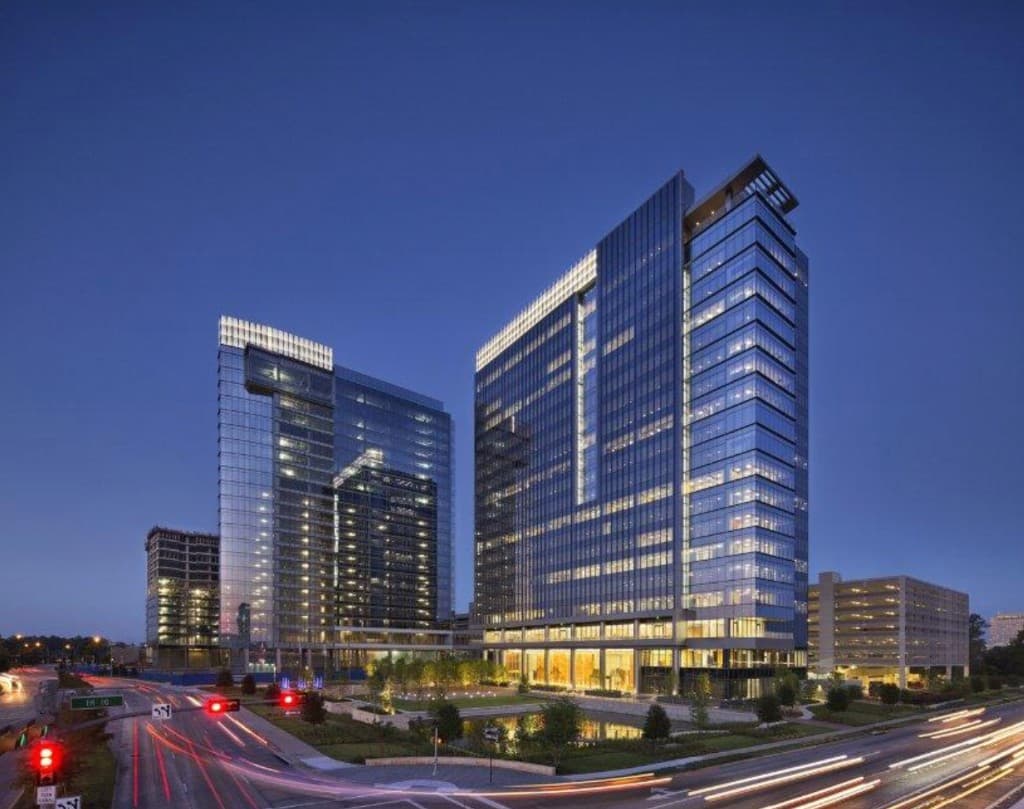 Modern commercial building exterior