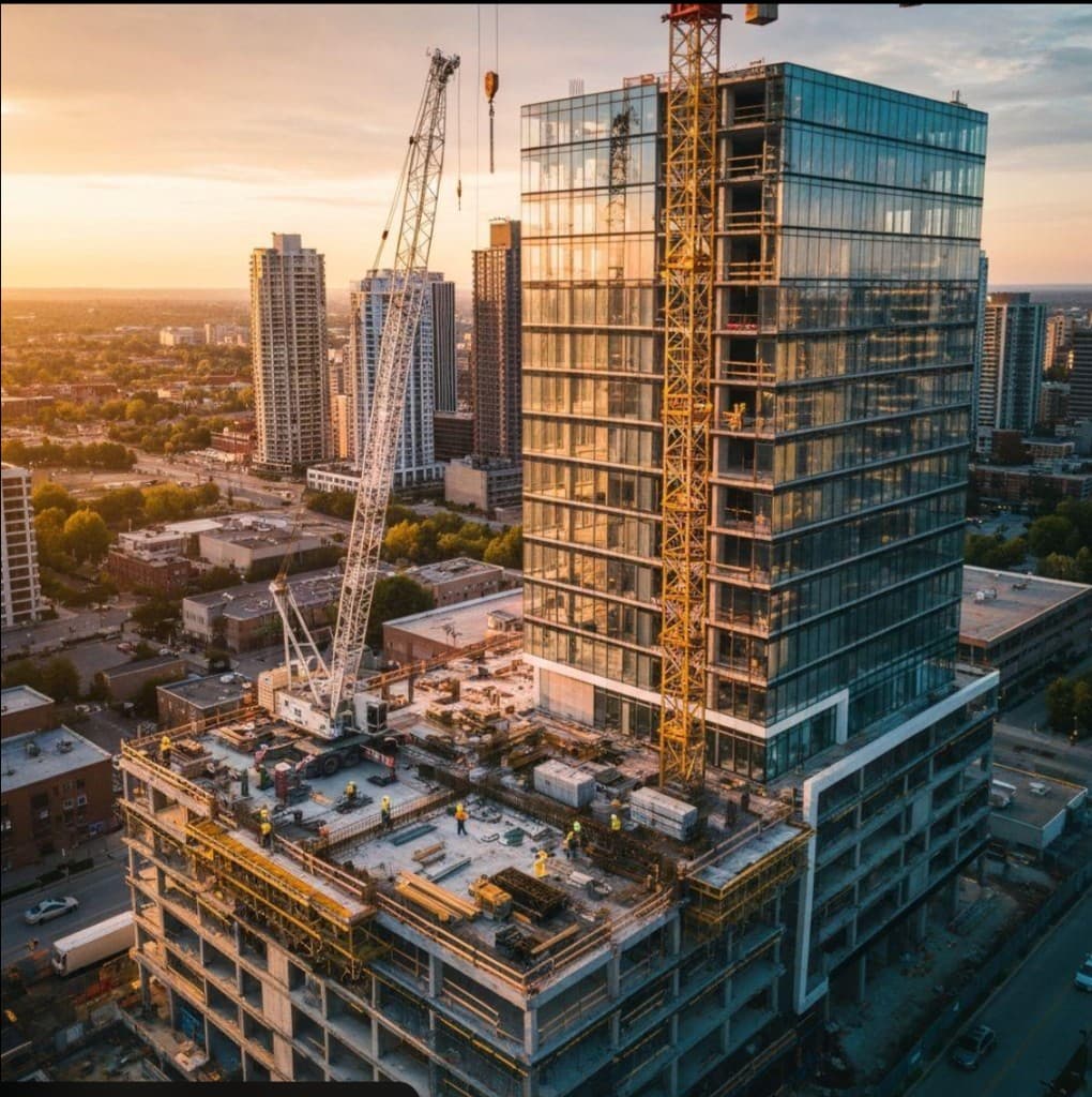 Mixed-use development under construction